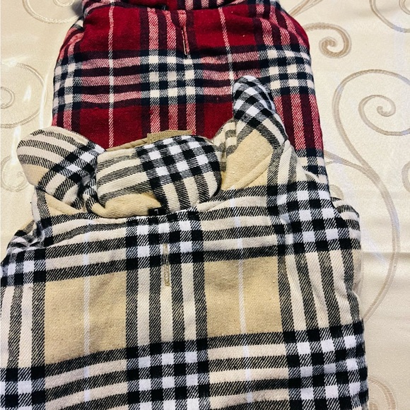 Doggy winter jackets, S(red)-M(beige), reversible, easy to put on and take off - Picture 7 of 11